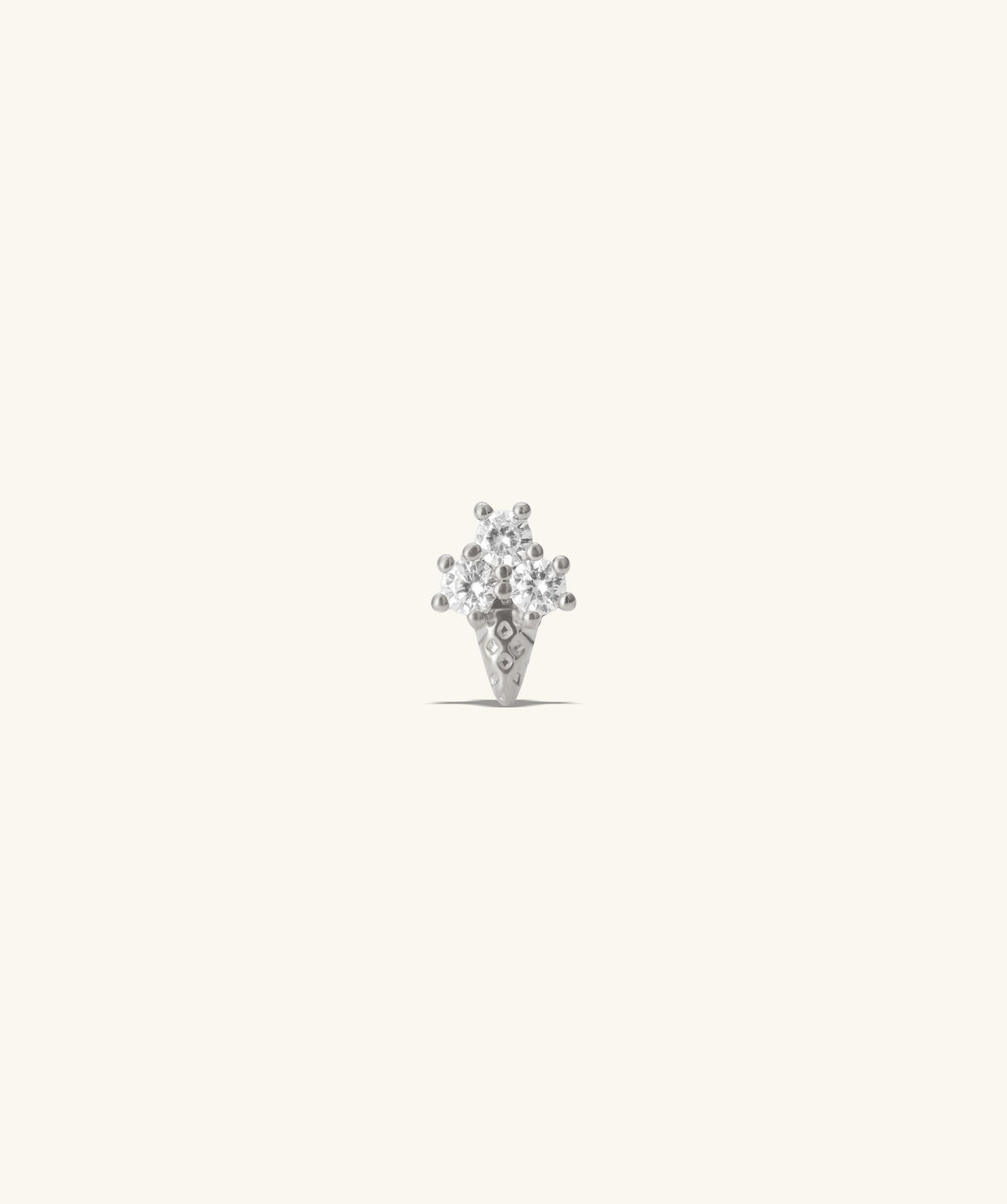 Ice Cream Stud - Stainless Steel - Upper Lobe, Helix - Oumo Jewelry