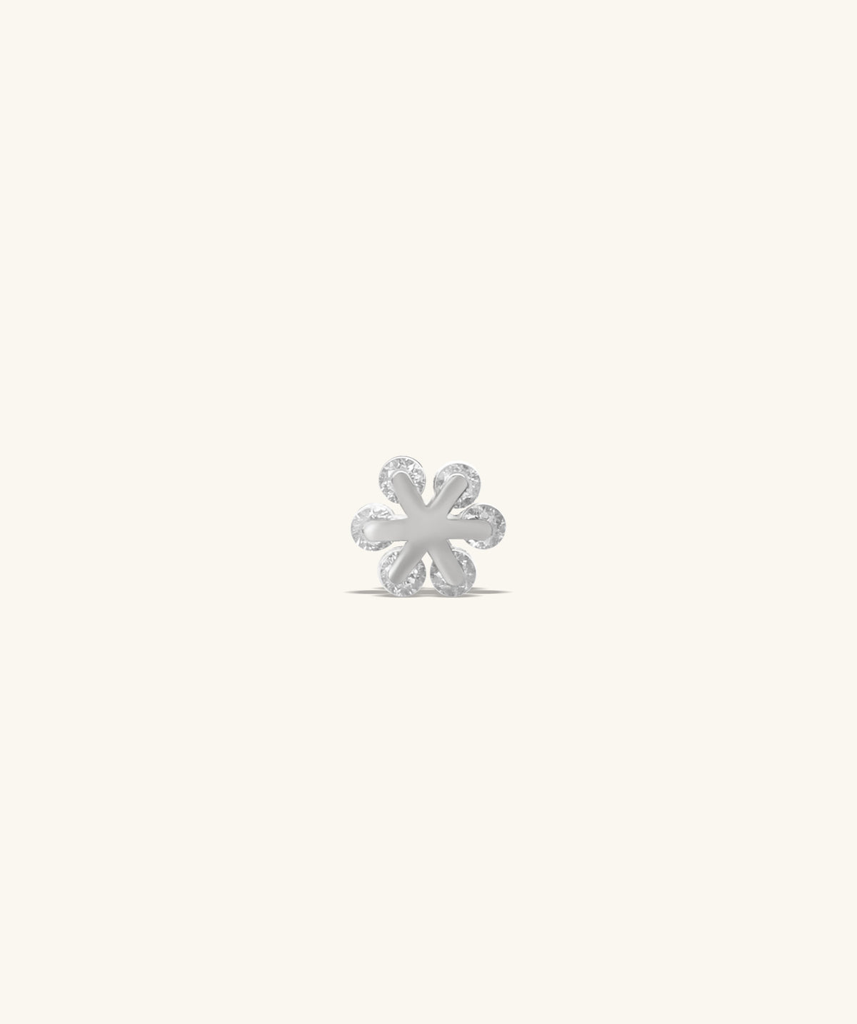 Cute Floral Stud - Stainless Steel - Upper Lobe, Helix, Flat - Oumo Jewelry