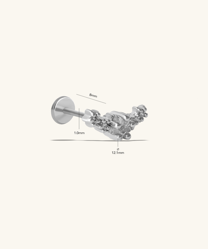 Dazzling Star Flatback Stud