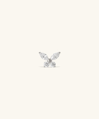 Titanium Butterfly Stud - OumoJewelry
