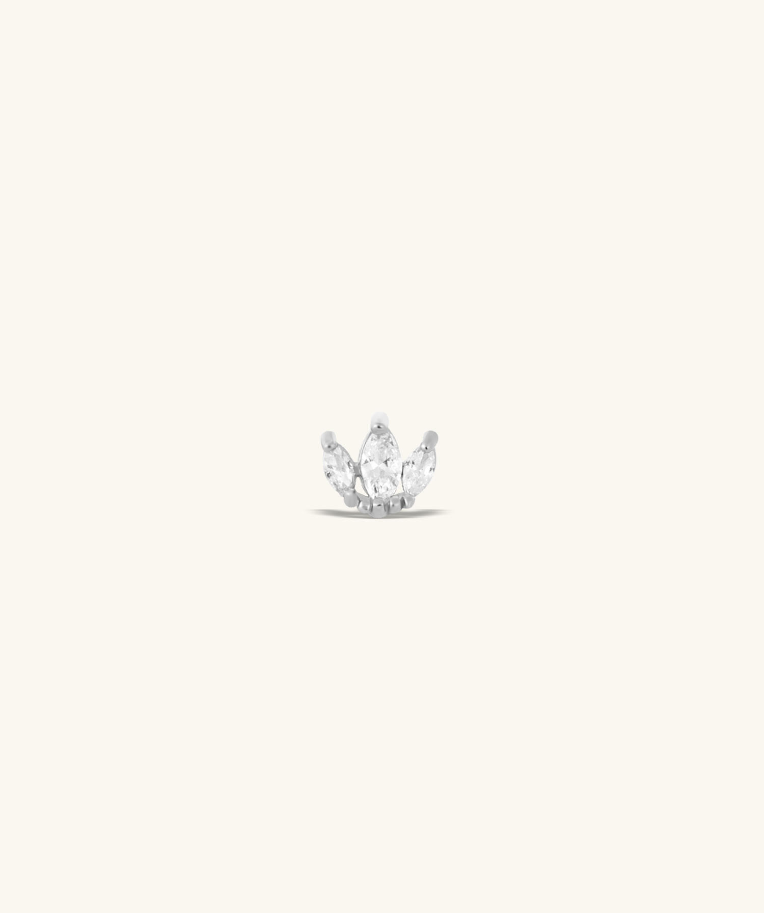 Marquise Gems Flatback Stud - OumoJewelry