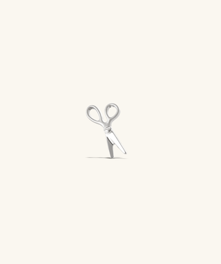 Titanium Scissor Flatback Stud - OumoJewelry