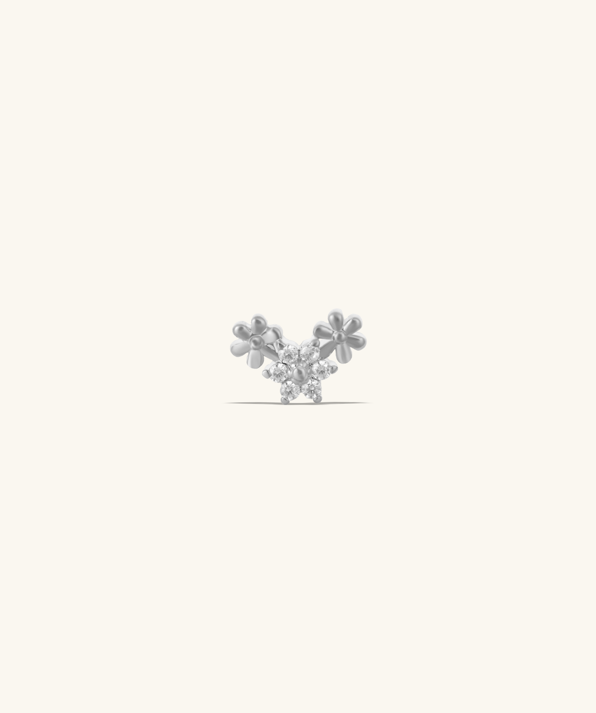Bloom Stud - Stainless Steel - Upper Lobe, Helix - Oumo Jewelry