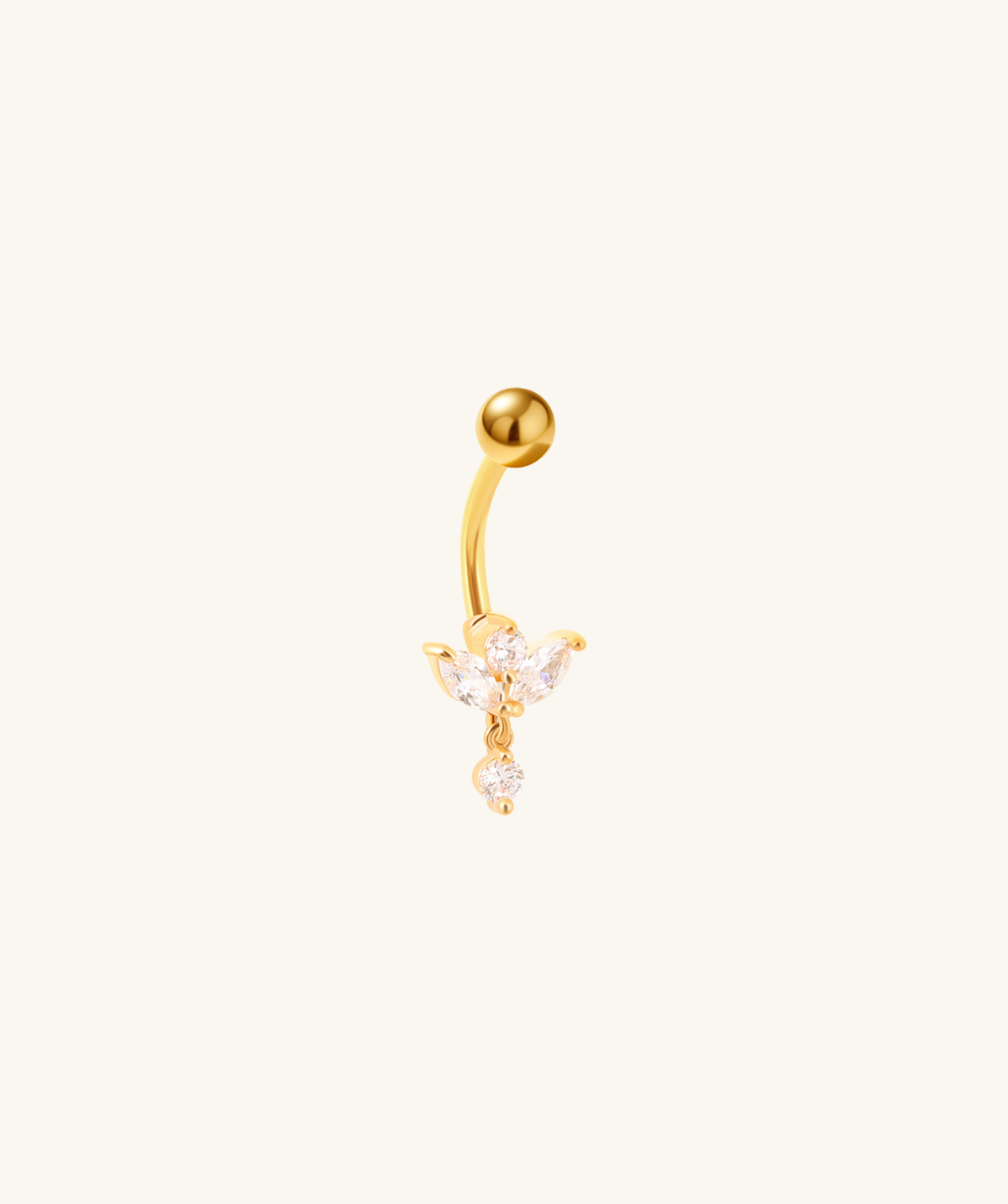 Zelie Belly Ring - Stainless Steel - Navel - Oumo Jewelry