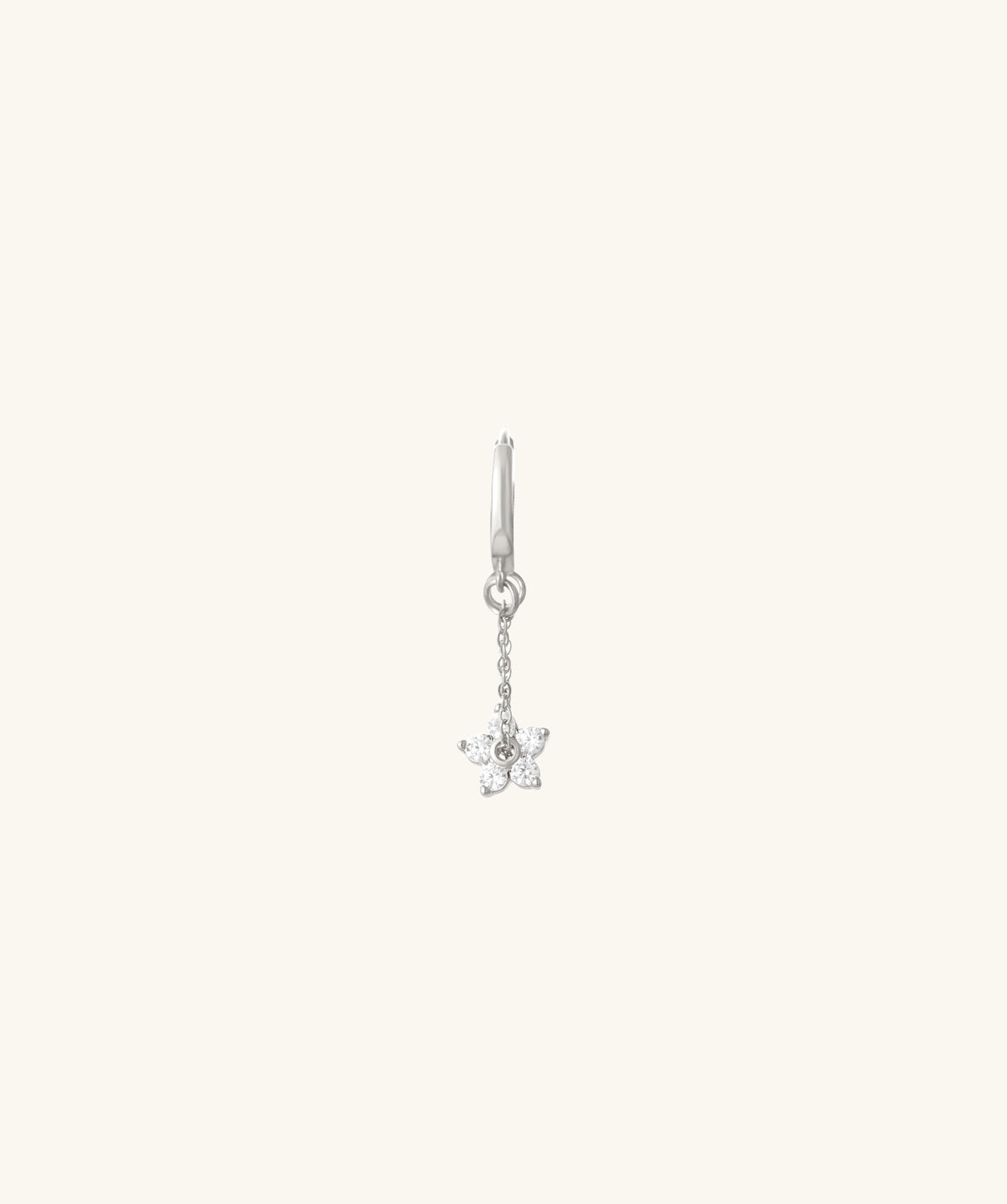 Bloom Charm Hoop - Brass - Lobe, Upper Lobe - Oumo Jewelry