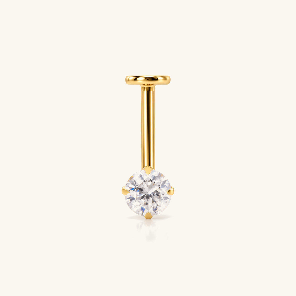 Titanium Gaia Vertical Helix Stud - OumoJewelry