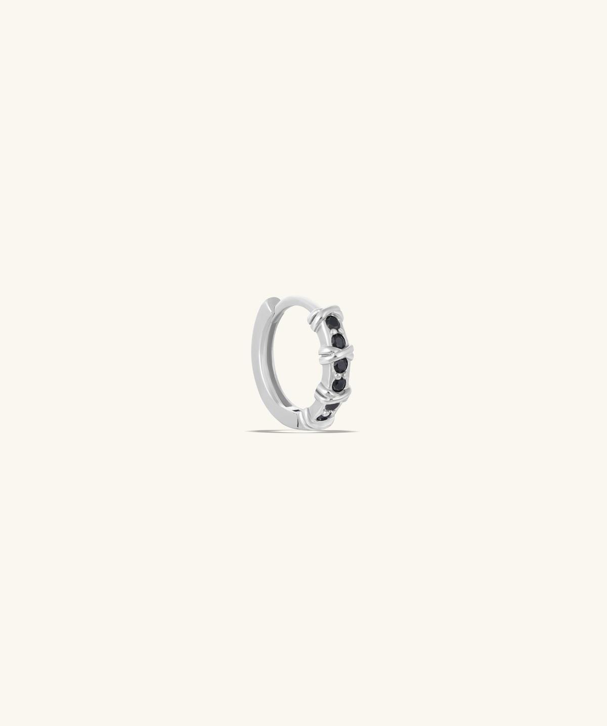 Charm Gems Hoop - Brass - Lobe - Oumo Jewelry