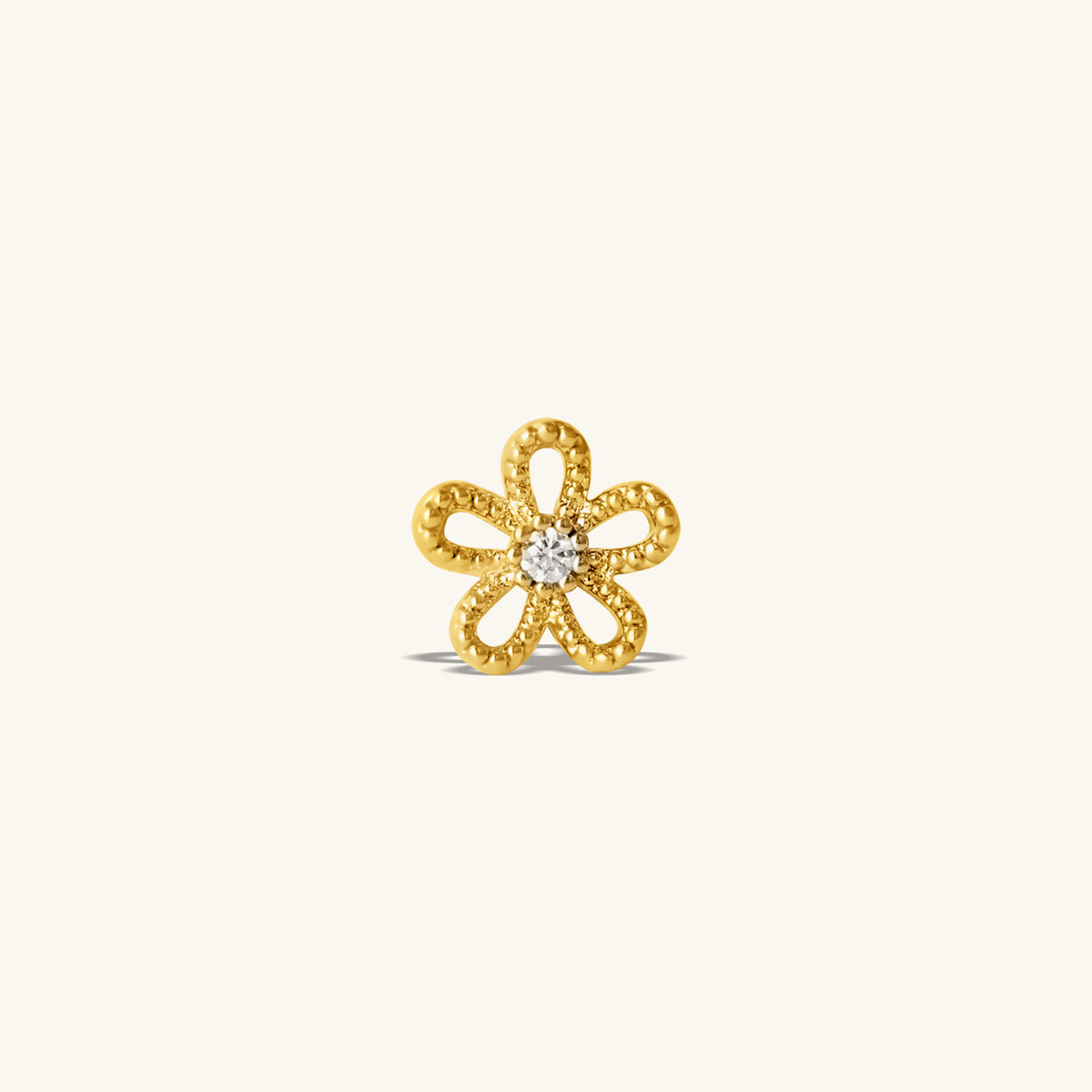 Floral Flatback Stud