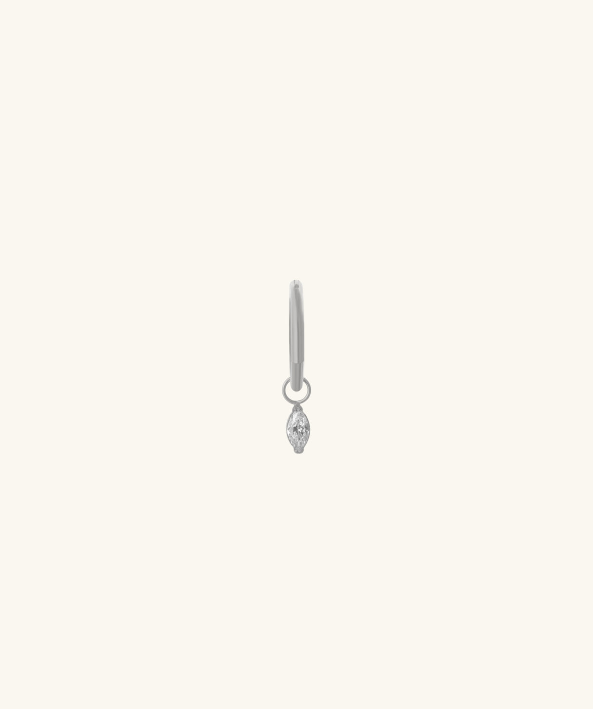 Titanium Marquise Dangle - Titanium - Lobe, Upper Lobe, Helix - Oumo Jewelry