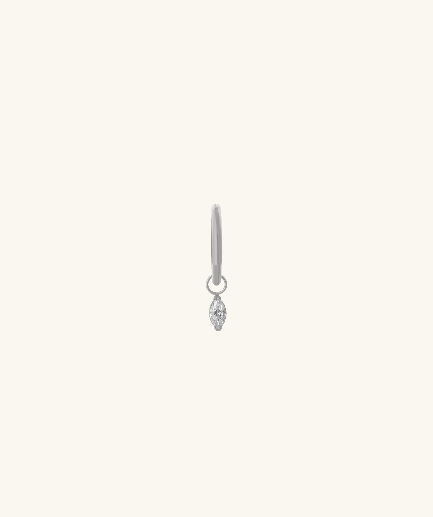 Titanium Marquise Dangle