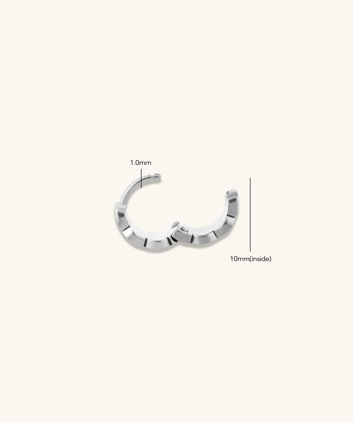 Flower & Love Hoop - OumoJewelry