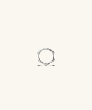 Bamboo Shape Clicker Hoop - OumoJewelry
