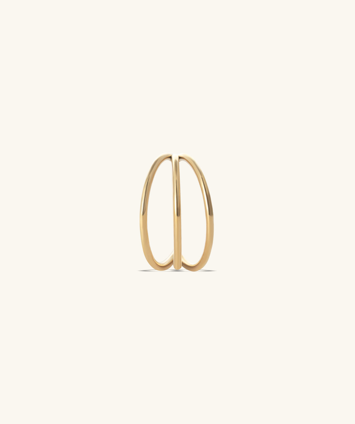 Three Layers Clicker Hoop - Stainless Steel - Lobe, Upper Lobe, Conch - Oumo Jewelry