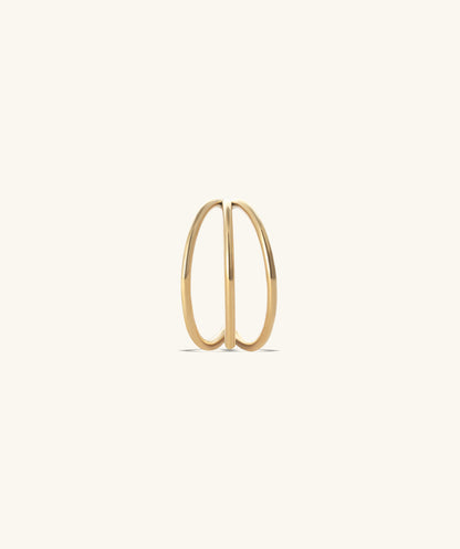 Three Layer Clicker Hoop - OumoJewelry