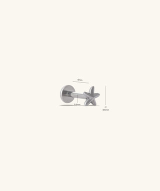 Titanium Starfish Stud - OumoJewelry