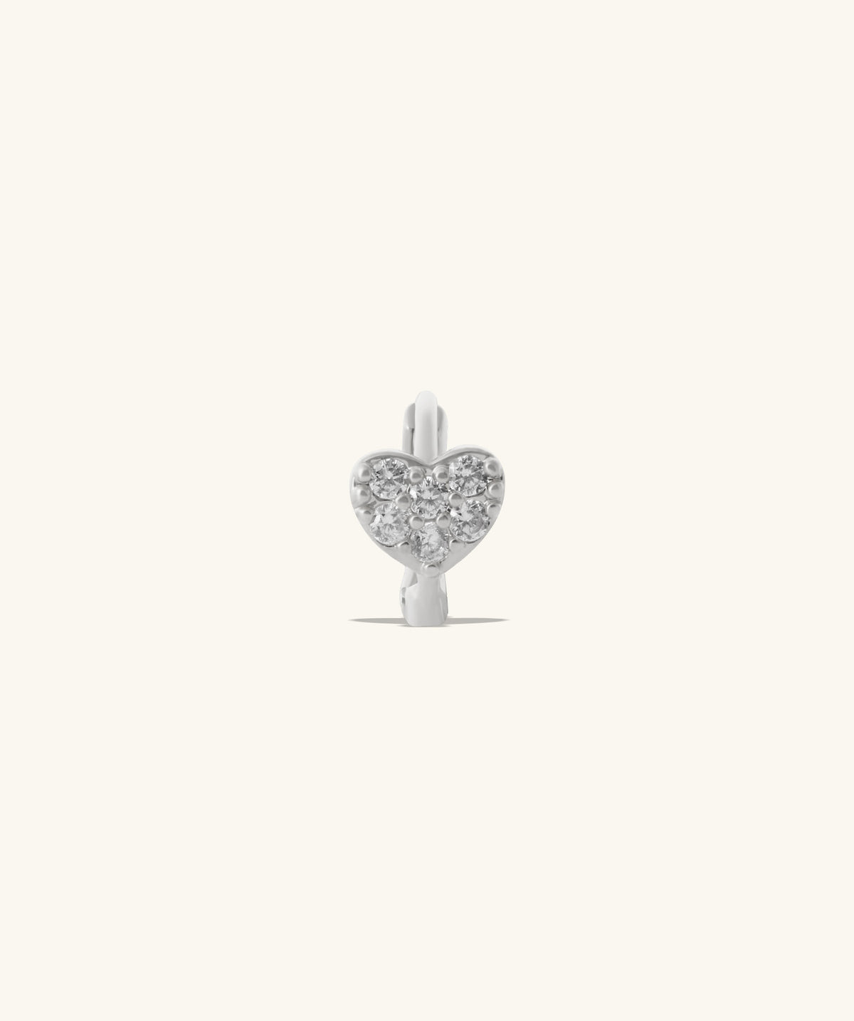 Heart Helix Hoop - Stainless Steel - Helix, Upper Lobe - Oumo Jewelry