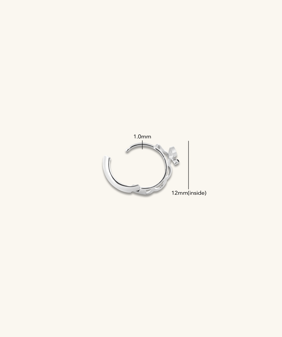Delia Hoops - Brass/Sterling Silver 925 - Lobe - Oumo Jewelry