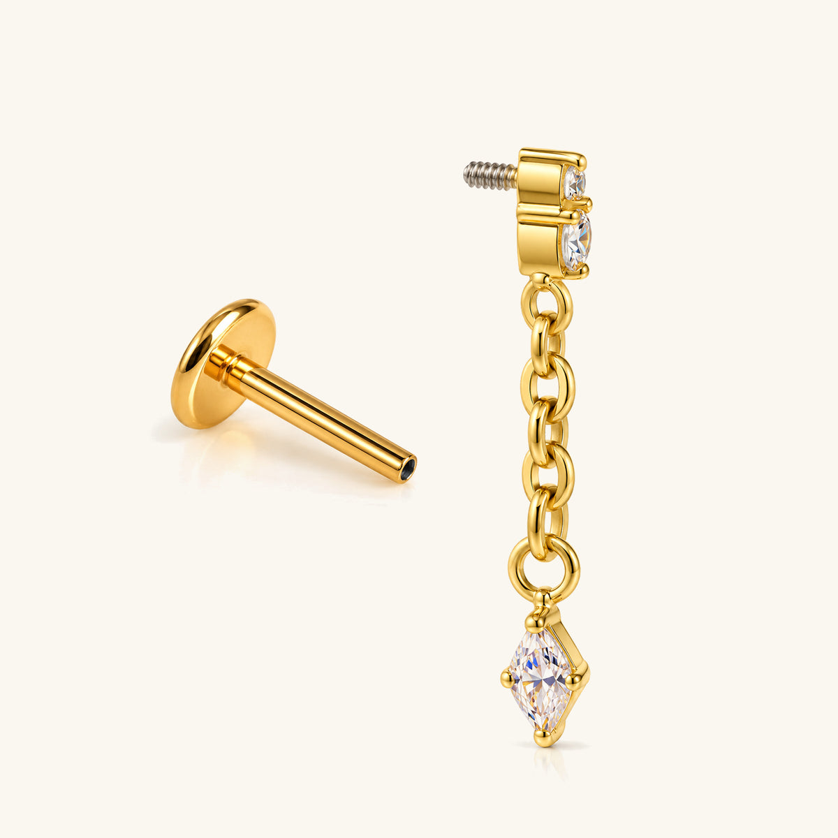 Titanium Isabeau Stud - OumoJewelry