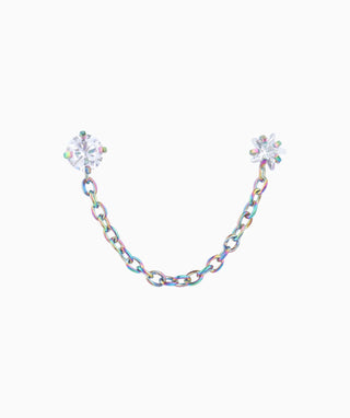 Sparkling Star Chain Earring - OumoJewelry