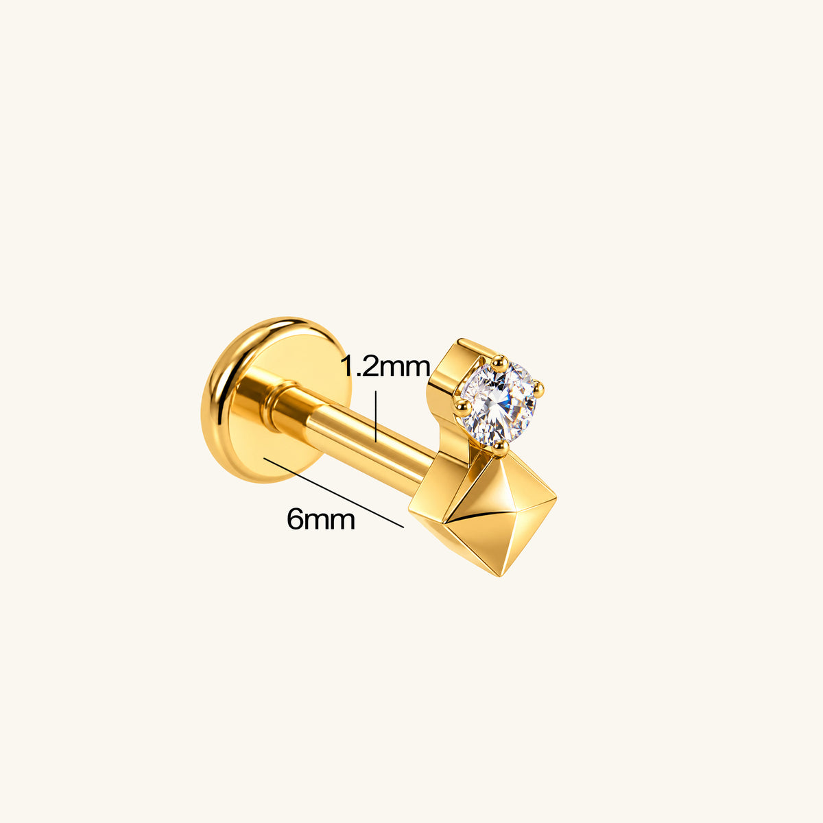 Titanium Kallia Stud - OumoJewelry