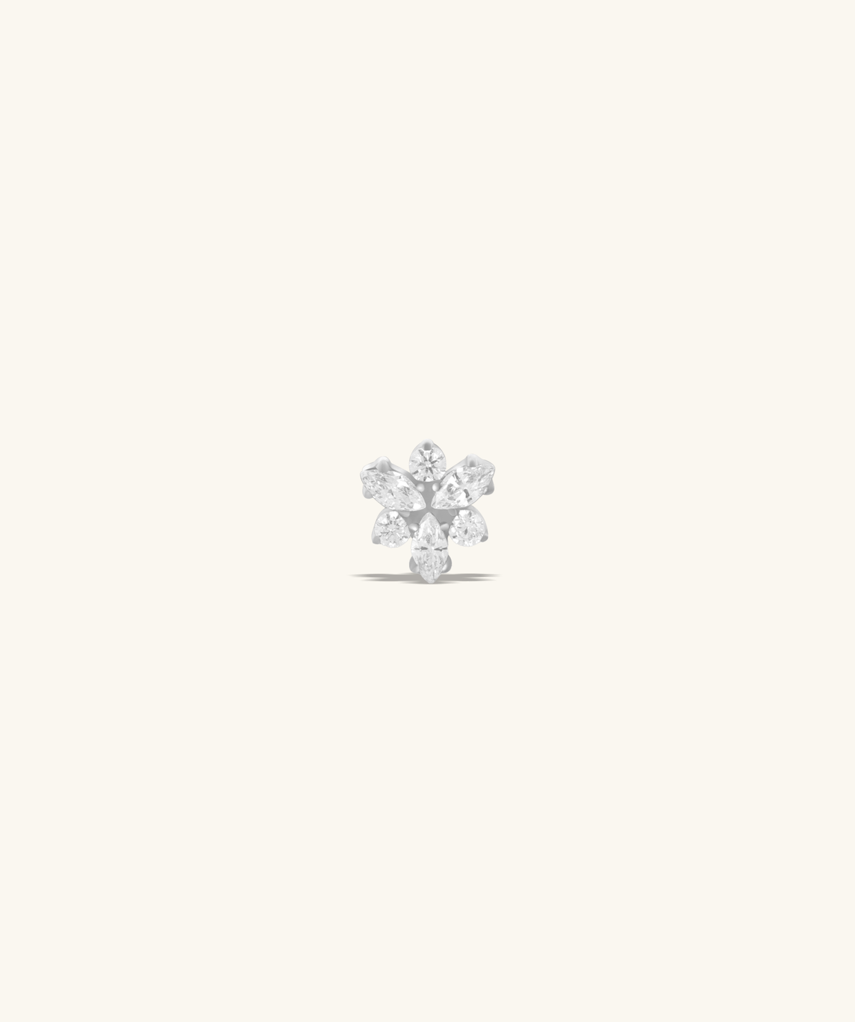 Titanium Shiny Dragonfly Flatback Stud - Titanium - Helix, Upper Lobe, Conch - Oumo Jewelry