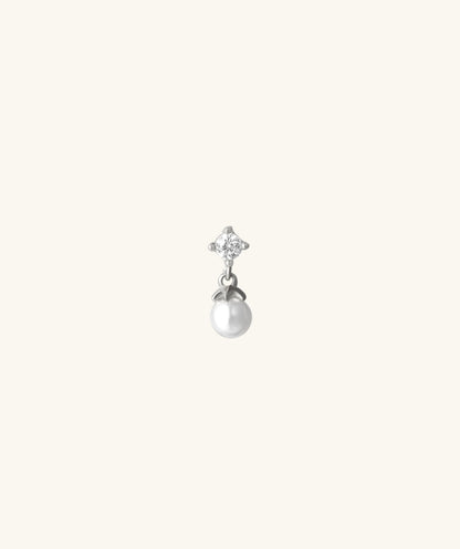 Gemstone Pearl Flatback Drop