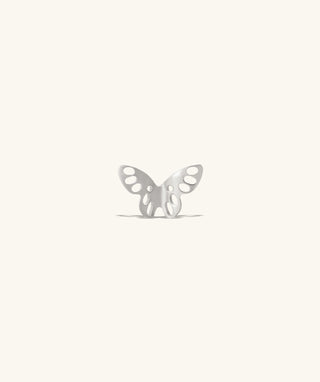 Titanium Hollow Butterfly Flatback Stud - OumoJewelry