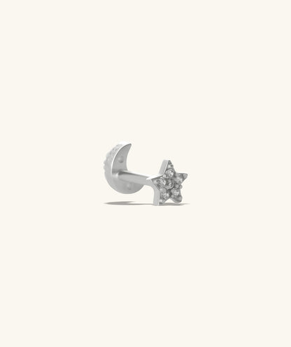 Moon Star Reversible Flatback Stud