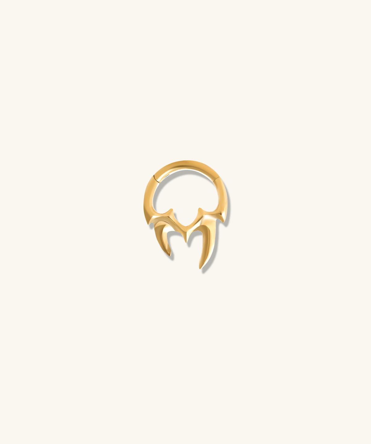 Claw Arc Clicker Hoop - Stainless Steel - Daith, Septum - Oumo Jewelry
