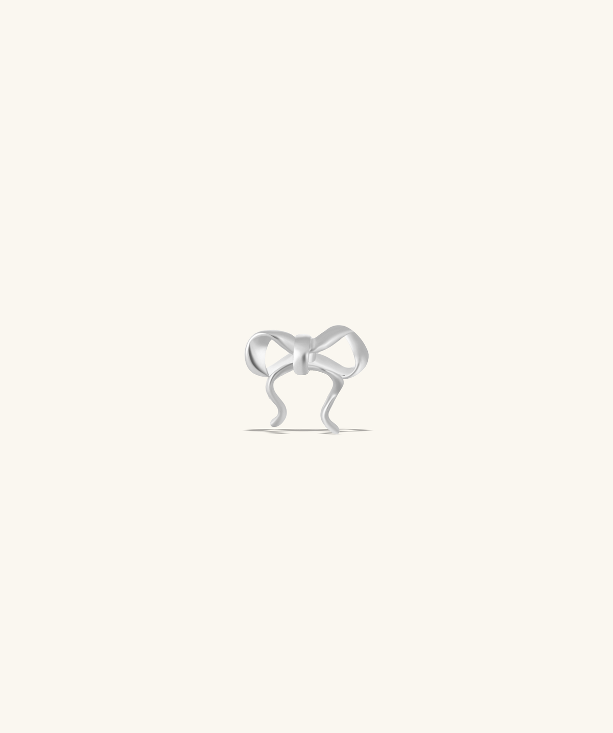 Naughty Bow Stud - Stainless Steel - Upper Lobe, Helix - Oumo Jewelry