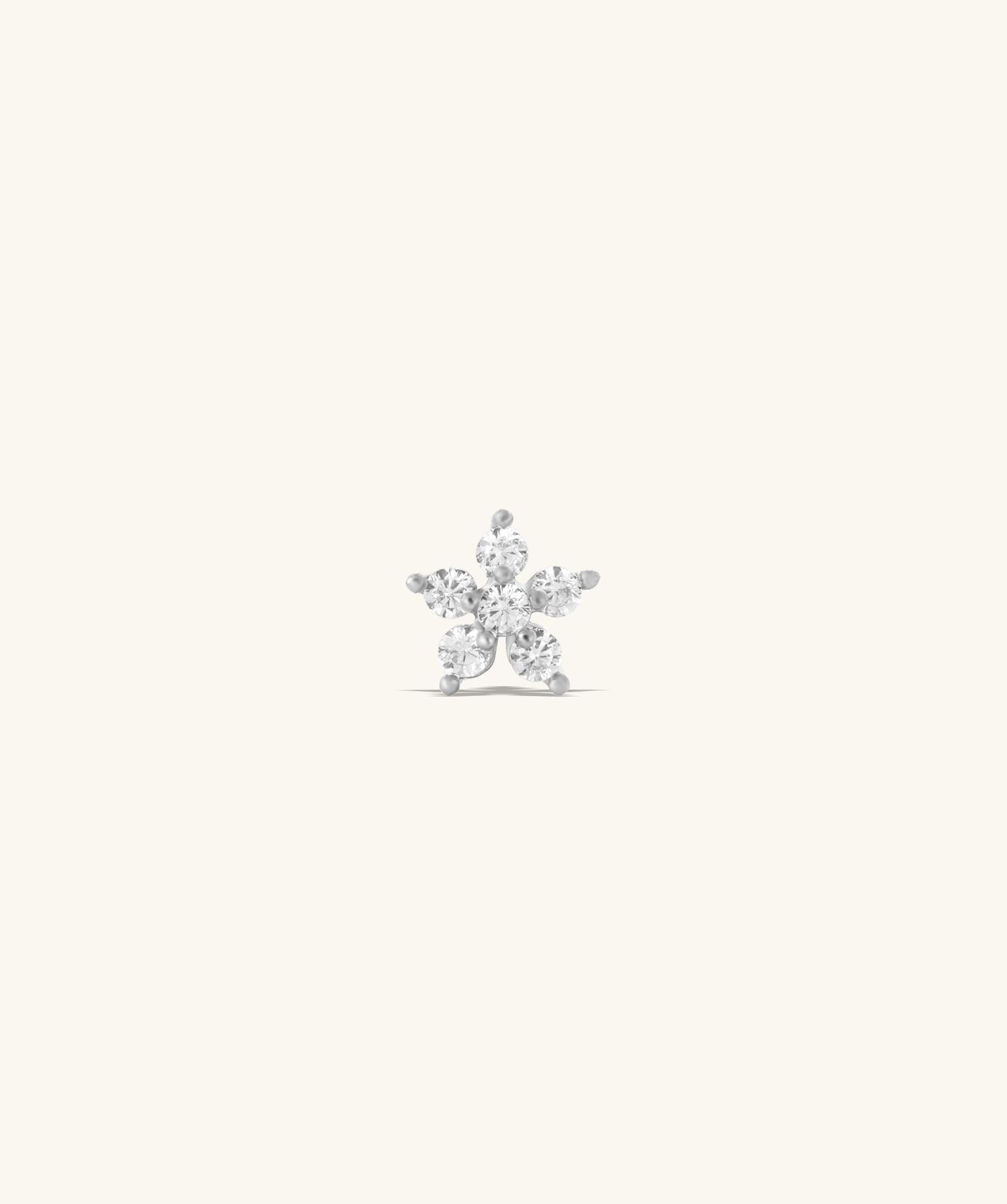 Sparkle Flower Flatback Stud - OumoJewelry