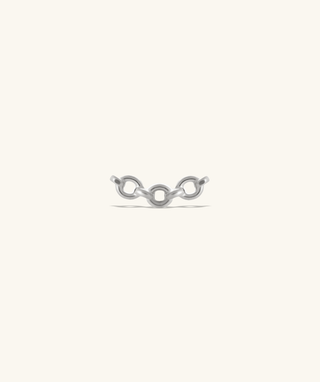 Titanium Chain Loop Stud - OumoJewelry