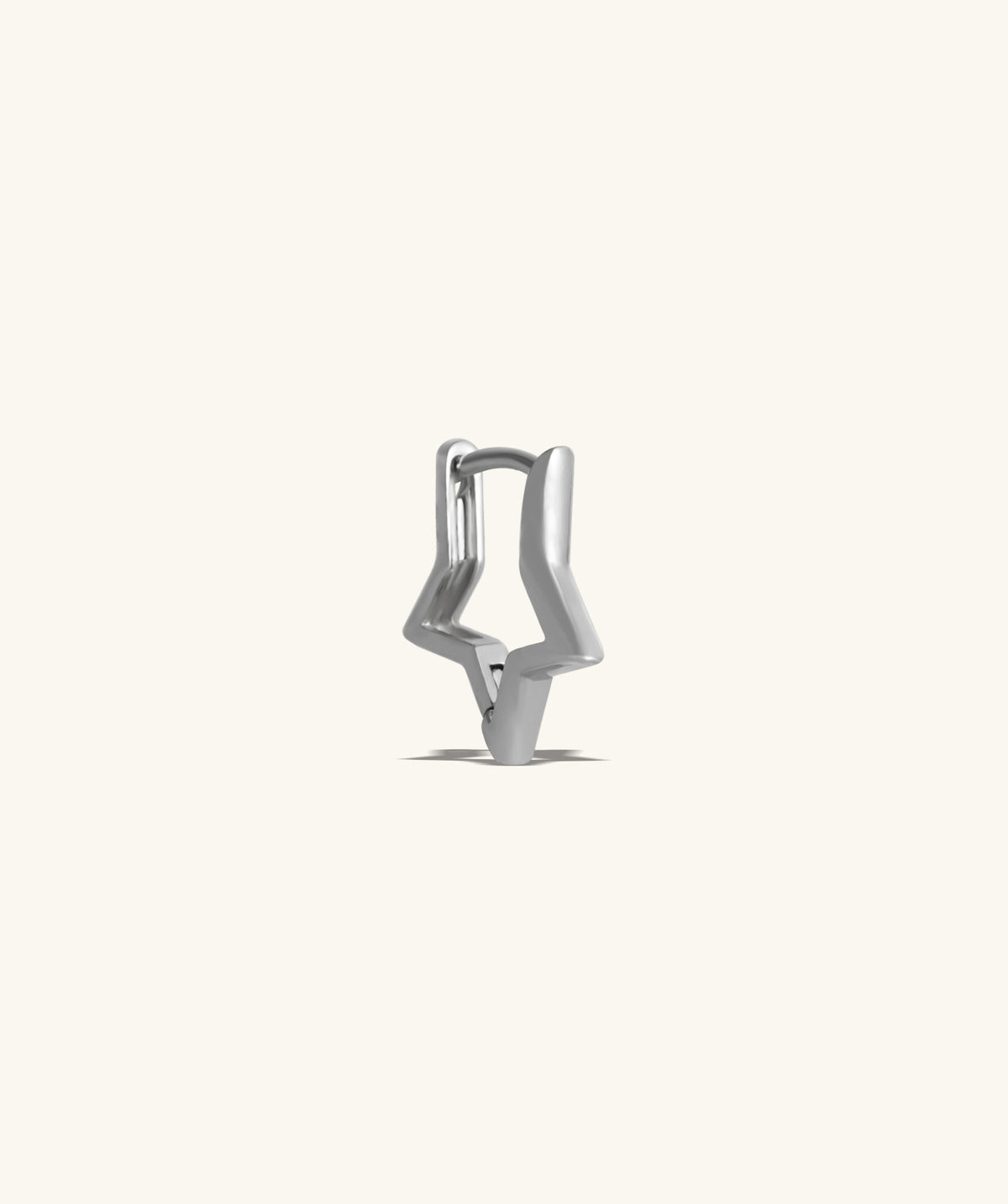 Star Helix Hoop - Brass - Lobe, Upper Lobe, Helix - Oumo Jewelry