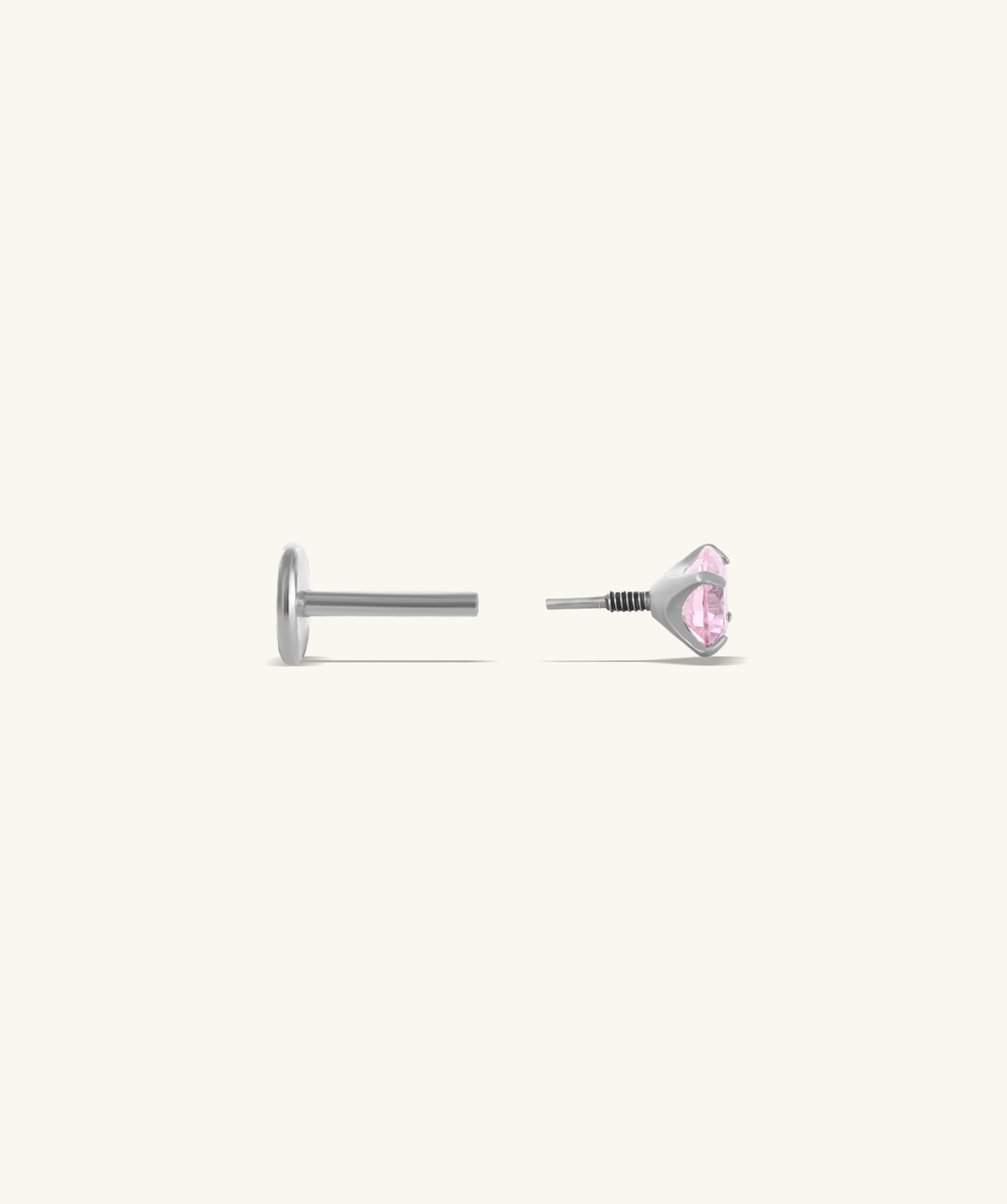 Titanium Sparkle Rainbow Stud - Titanium - Helix, Forward Helix, Upper Lobe - Oumo Jewelry