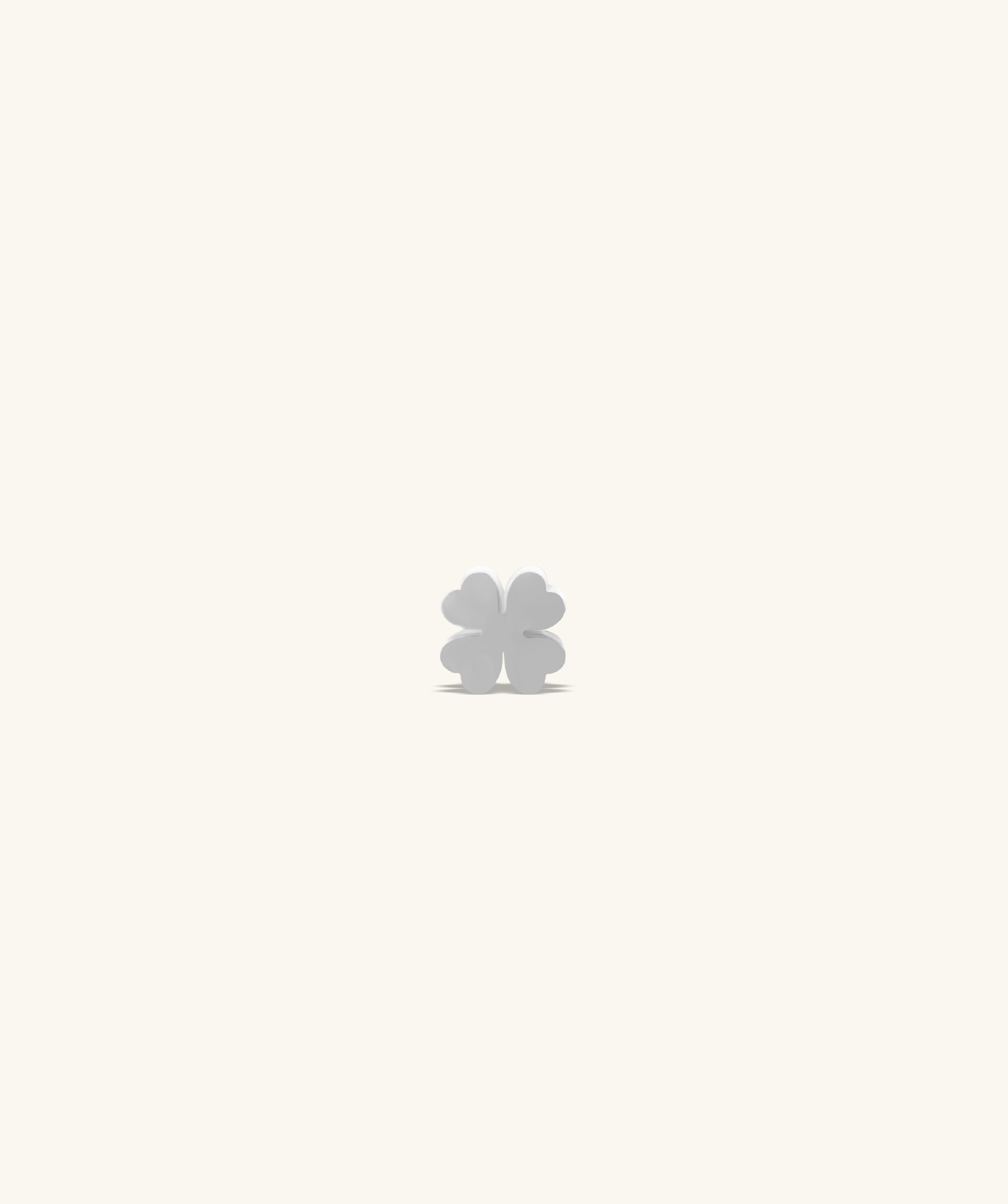 Lucky Leaf Clover Flatback Stud - OumoJewelry