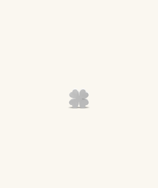 Lucky Leaf Clover Flatback Stud - OumoJewelry