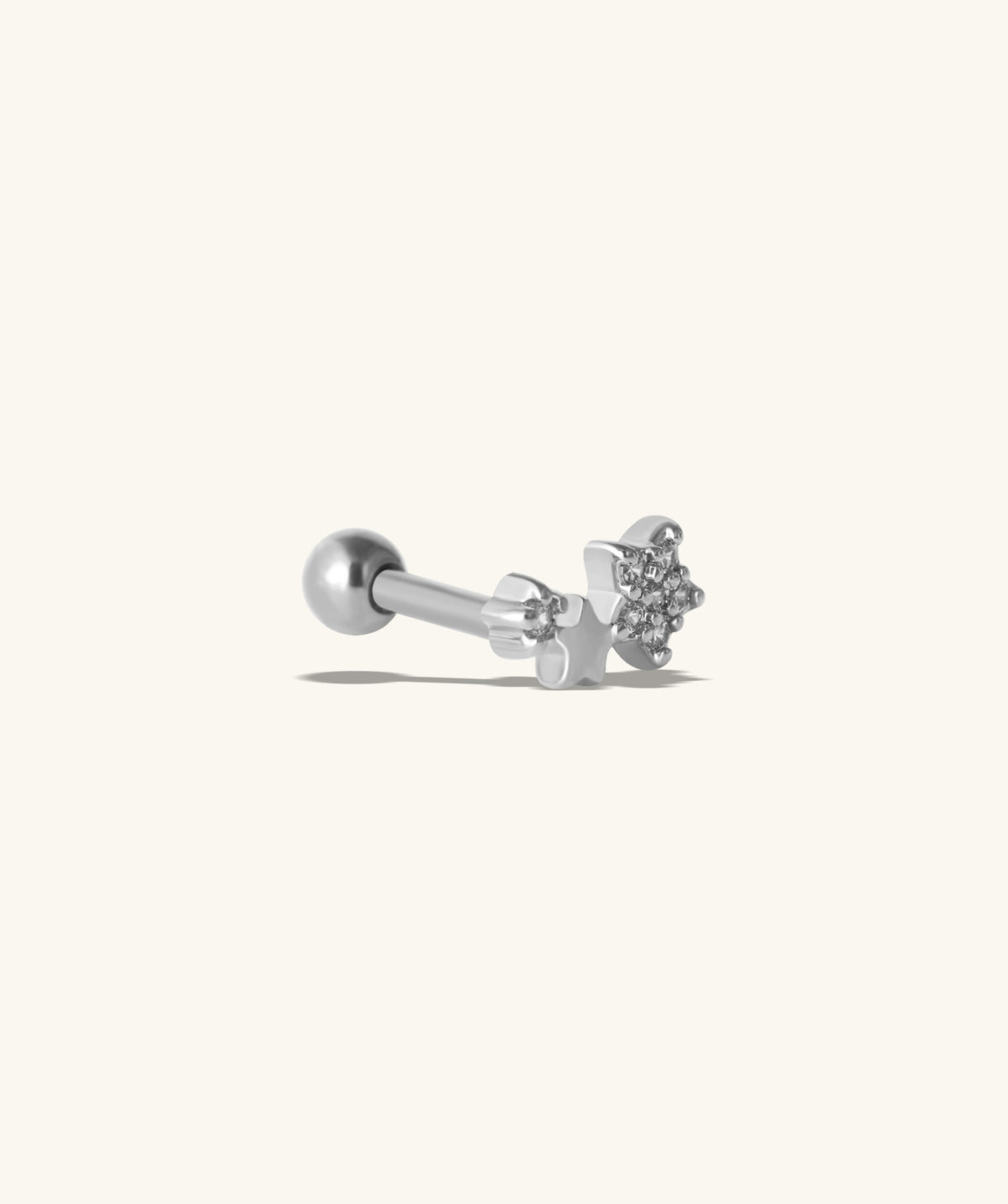 Stars Stud - Stainless Steel - Upper Lobe, Helix, Flat - Oumo Jewelry