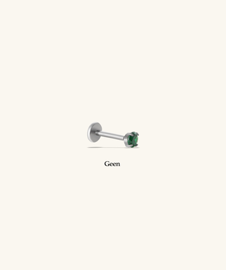Titanium Gemstones Flatback Stud