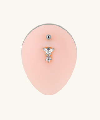 Butterfly Blossom Belly Ring - OumoJewelry