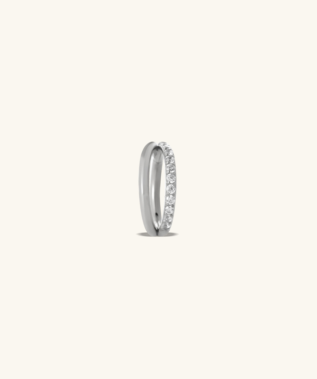 Twilight Curve Clicker Hoop - Stainless Steel - Lobe, Upper Lobe, Helix - Oumo Jewelry