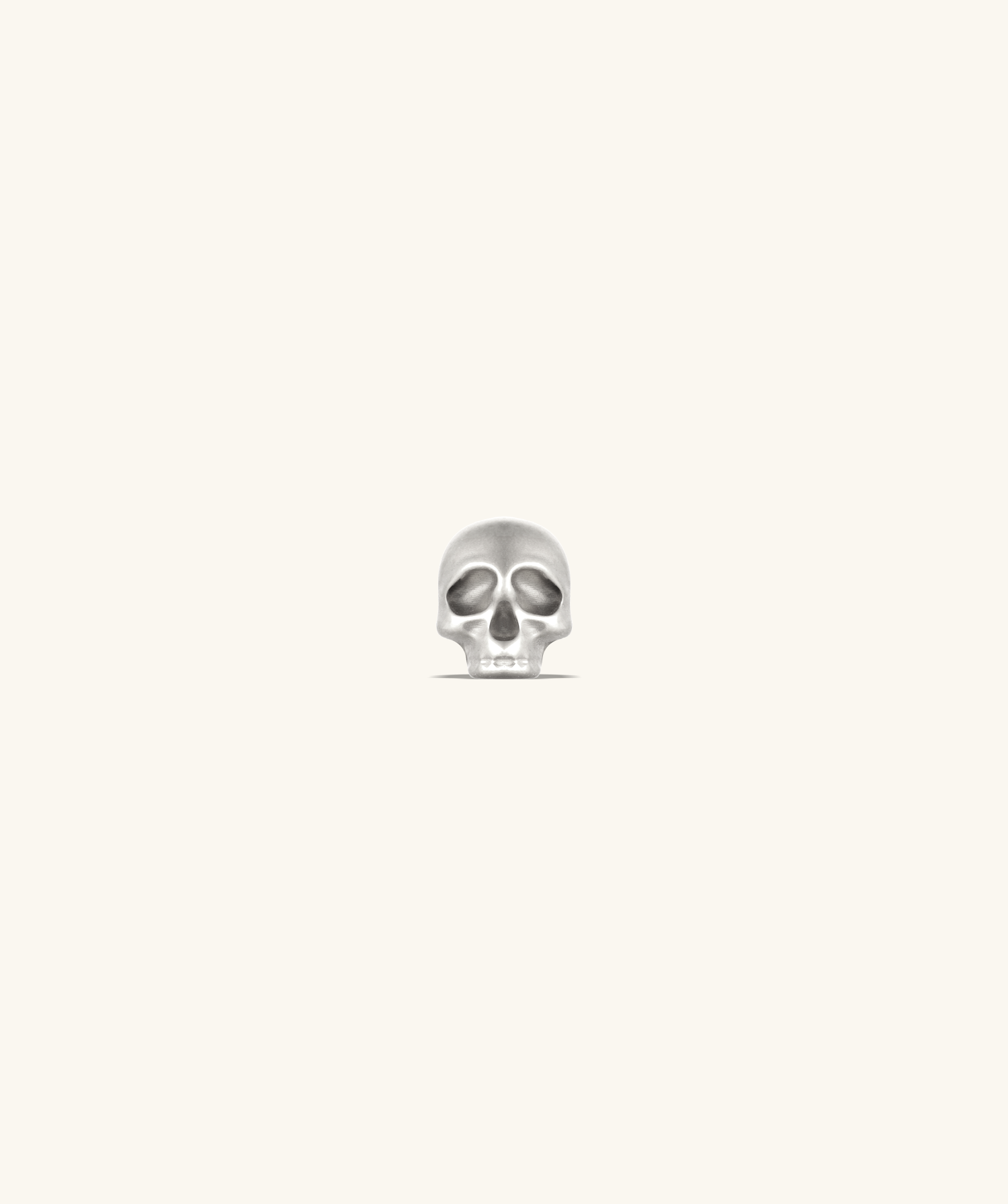 💀Titanium Cool Skull Flatback Stud - OumoJewelry