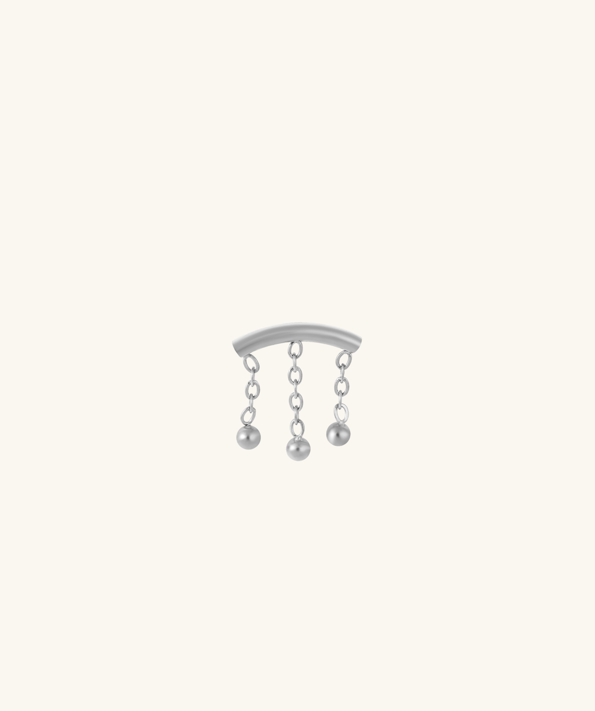 Cool Chain Flatback Earring - Stainless Steel - Flat - Oumo Jewelry