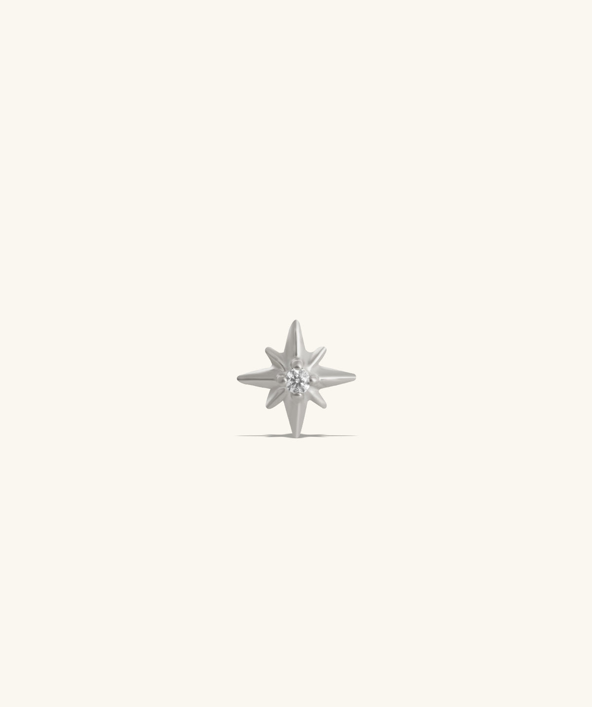 Octagonal Star Stud - Stainless Steel - Upper Lobe, Helix, Flat - Oumo Jewelry