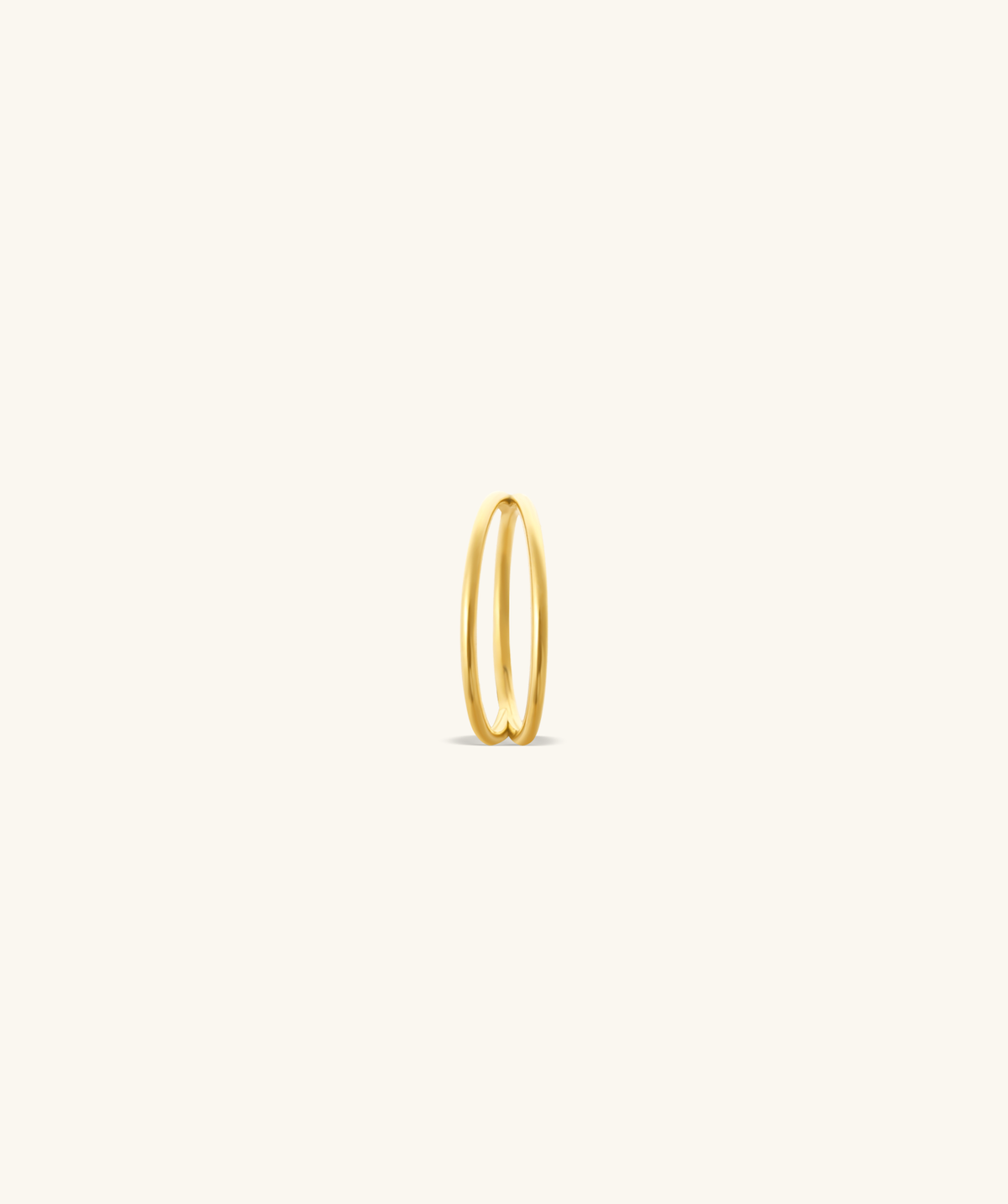 Basic Double Layer Clicker Hoop - Stainless Steel - Lobe, Upper Lobe, Helix - Oumo Jewelry