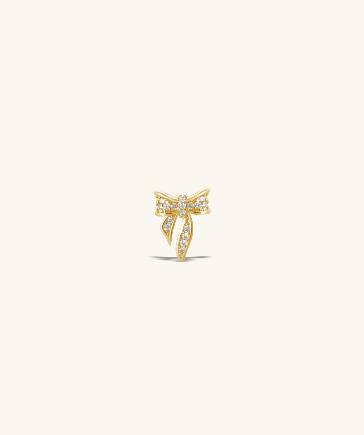 Exquisite Bow Stud - Stainless Steel - Upper Lobe, Helix, Flat - Oumo Jewelry