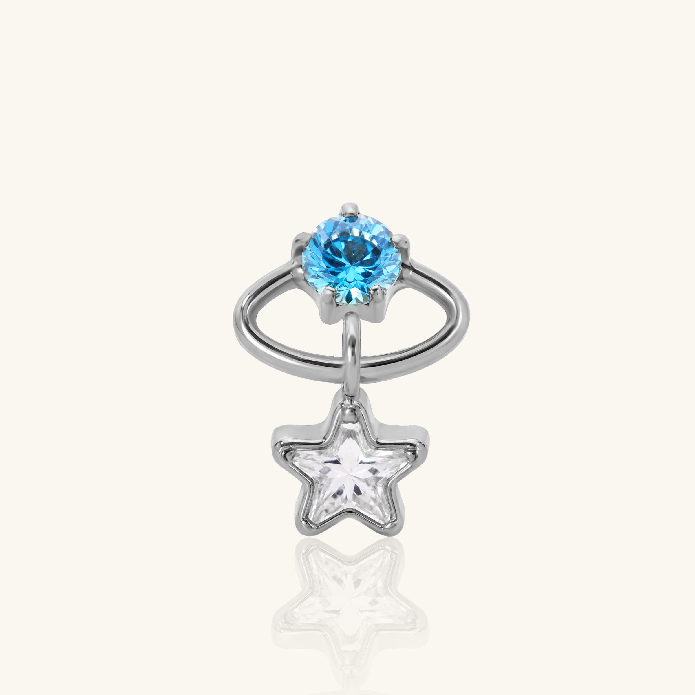Titanium Mirel Star Stud