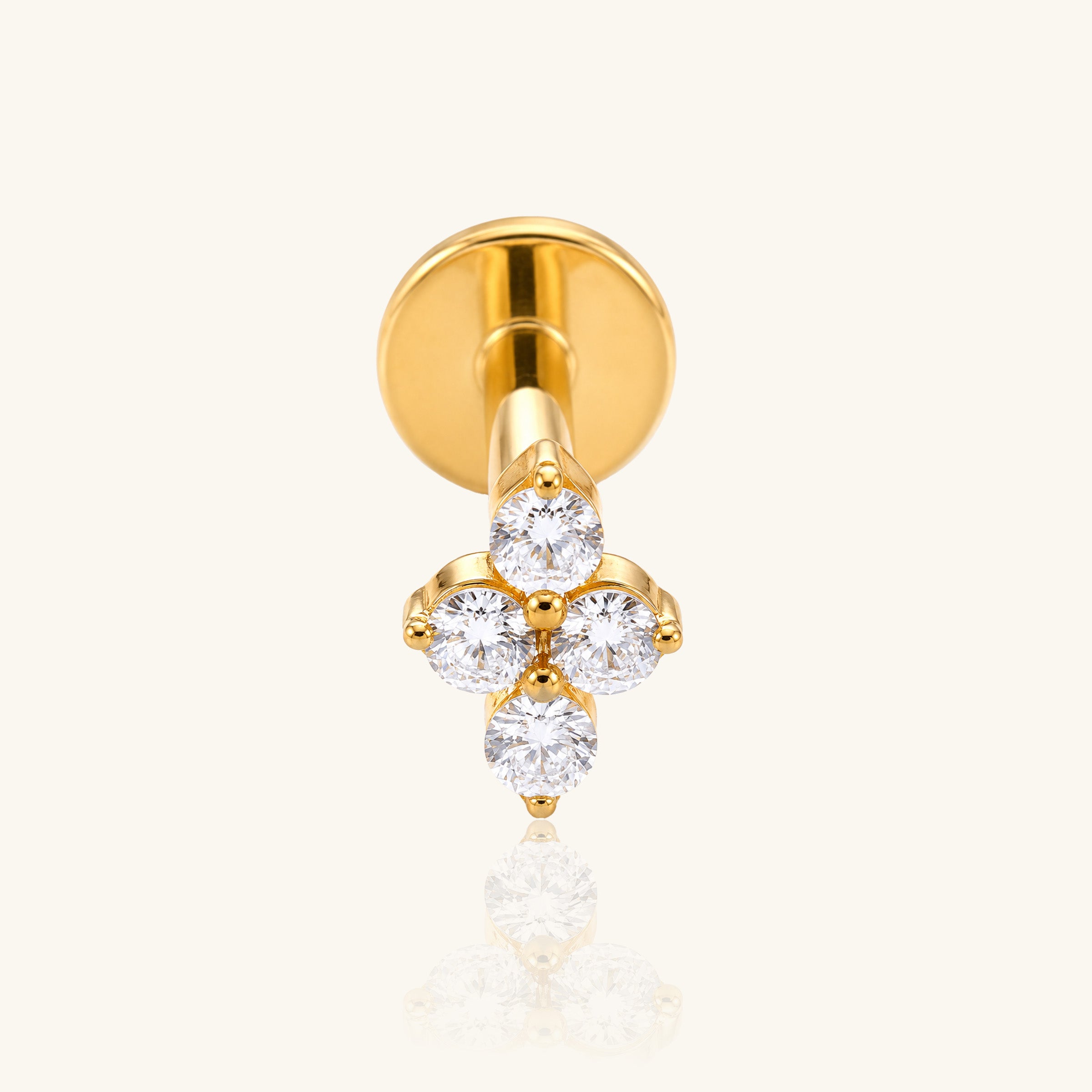 Titanium Aster Stud