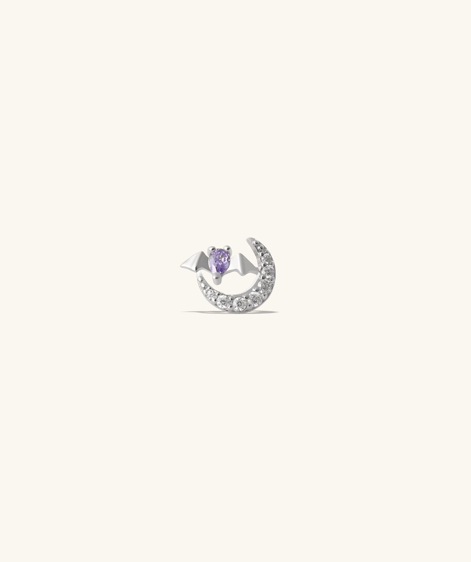 Moon Bat Stud - OumoJewelry