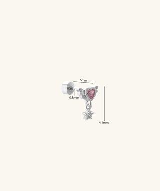 Heart & Star Flatback Drop