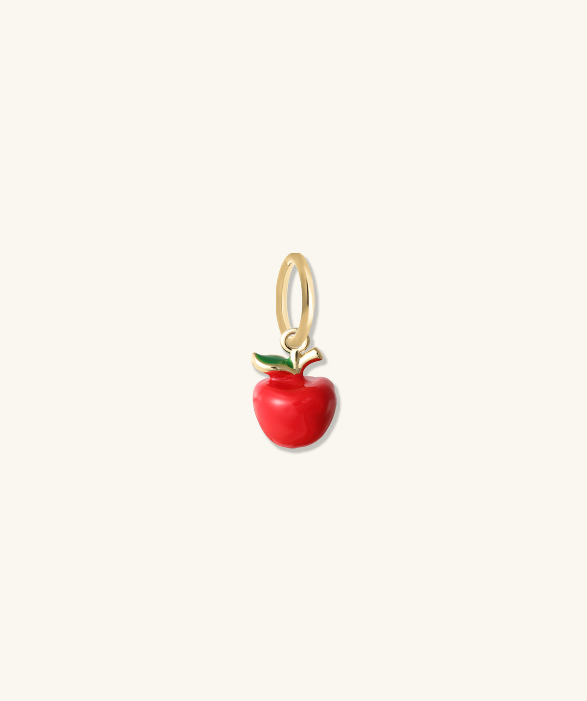 Apple Charm - Brass - Oumo Jewelry